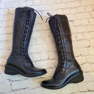 Miz Mooz black leather boots